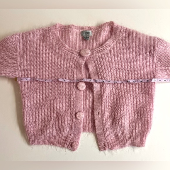 50%Mohair Vintage 1960s Covers super fuzzy feminine retro sweater .Size L - Picture 9 of 11